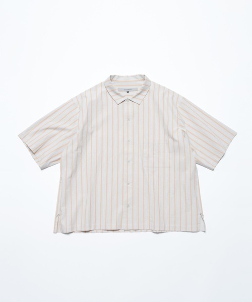 BASISBROEK(バシスブルック)の「PUTTEN -STRIPE-(シャツ/ブラウス・メンズ・ブラック/サンドベージュ・1)」の11枚目の写真