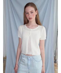 ETMON（エトモン）の「Two Button Cardigan SET, Ivory（カーディガン/ボレロ）」