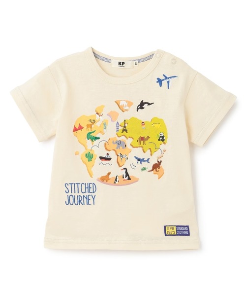 カットソー　世界地図 世界地図モチーフ Tシャツ（Tシャツ/カットソー）｜KP BOY
