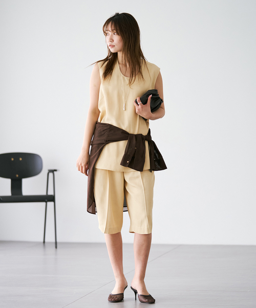 plage(プラージュ)の「R’IAM EVERY ショートパンツ(その他パンツ・レディース・ブラック/ベージュ・34/36/38)」の6枚目の写真