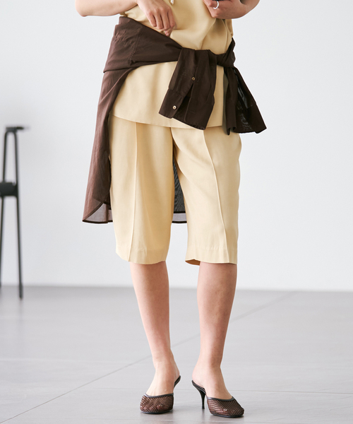 plage(プラージュ)の「R’IAM EVERY ショートパンツ(その他パンツ・レディース・ブラック/ベージュ・34/36/38)」の9枚目の写真