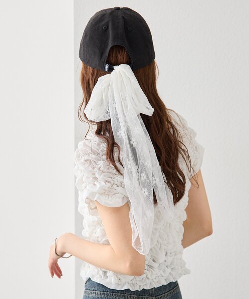 mystic(ミスティック)の「マルチwayレースタイ(マフラー・レディース・オフホワイト・ONE SIZE)」の7枚目の写真