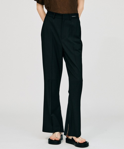PRANK PROJECT(プランクプロジェクト)の「【2026Summer Pre-Order】スーチングスリムフレアパンツ / Stitched Slim Flare Pants(その他パンツ・レディース・ネイビー/グレー/ブラック・38/36)」の1枚目の写真