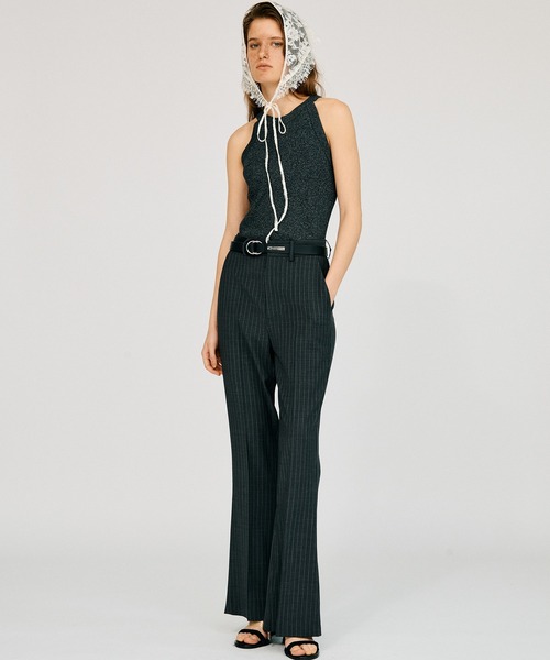PRANK PROJECT(プランクプロジェクト)の「【2026Summer Pre-Order】スーチングスリムフレアパンツ / Stitched Slim Flare Pants(その他パンツ・レディース・ネイビー/グレー/ブラック・38/36)」の6枚目の写真