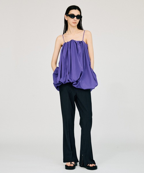 PRANK PROJECT(プランクプロジェクト)の「【2026Summer Pre-Order】スーチングスリムフレアパンツ / Stitched Slim Flare Pants(その他パンツ・レディース・ネイビー/グレー/ブラック・38/36)」の8枚目の写真
