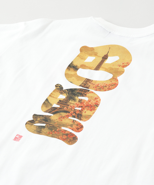 PARIS SAINT-GERMAIN（パリサンジェルマン）の「【Paris Saint-Germain / パリ・サン＝ジェルマン】JP JAPAN GRAPHIC CITY TEE（Tシャツ/カットソー・メンズ・ブラック/ホワイト・MEDIUM/LARGE/X-LARGE）」の5枚目の写真
