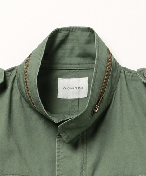 CAROLINA GLASER(カロリナ グレイサー)の「CAROLINA GLASER / チュール ミリタリーブルゾン(ミリタリージャケット・レディース・カーキ・ONE SIZE)」の22枚目の写真