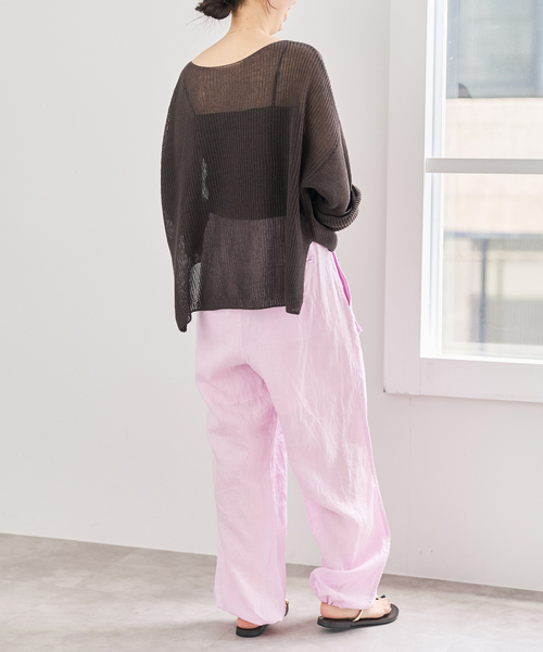 Spick & Span（スピックアンドスパン）の「TICCA  / ティッカ リネンカーゴパンツ（カーゴパンツ・レディース・ピンク/ブラウン/ホワイト・FREE）」の22枚目の写真