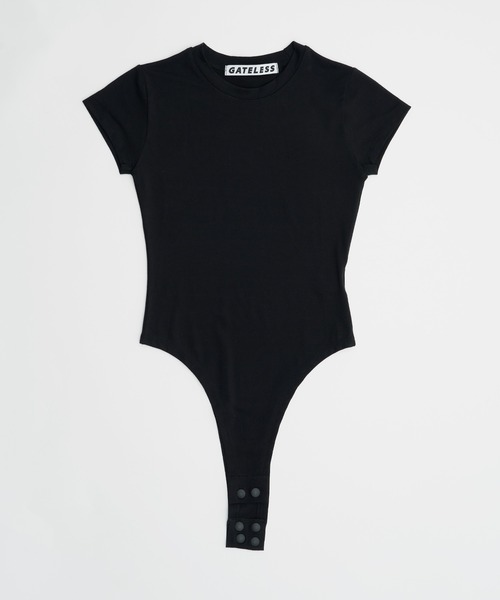 SOEMIN(ソミン)の「【SELECT】Bodysuit T-shirt/ボディスーツ半袖Tシャツ(Tシャツ/カットソー・レディース・ホワイト/ブラック・FREE)」の8枚目の写真