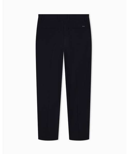 EMPORIO ARMANI(エンポリオアルマーニ)の「<ZOZO限定>【エンポリオ アルマーニ】タック入りパンツ テクニカルシアサッカー ファブリック(チノパンツ・メンズ・ブラック・46/54/52/50/48)」の8枚目の写真