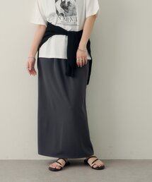 【Noka】カットジョーゼットナロースカート