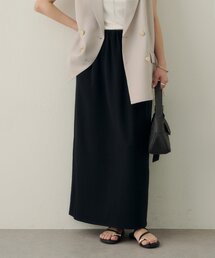 【Noka】カットジョーゼットナロースカート