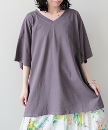 Loose V-neck Half Sleeve T-shirt(ルーズVネックハーフスリーブTシャツ)