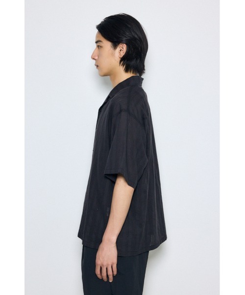 AZUL by moussy(アズールバイマウジー)の「デザインメッシュシャツ(シャツ/ブラウス・メンズ・ブラック系その他/ブラック/アイボリー/イエロー系その他・SMALL/MEDIUM/LARGE)」の19枚目の写真