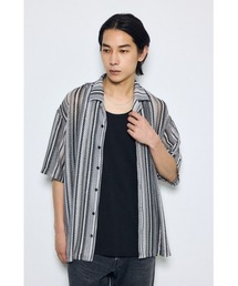 AZUL BY MOUSSY（アズールバイマウジー）の「デザインメッシュシャツ（シャツ/ブラウス）」