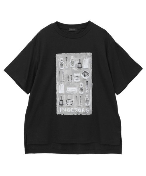INGEBORG(インゲボルグ)の「コスメティックワンポイントpt.カットソー(Tシャツ/カットソー・レディース・ブルー/ベージュ/ホワイト/ピンク/ブラック・FREE)」の3枚目の写真