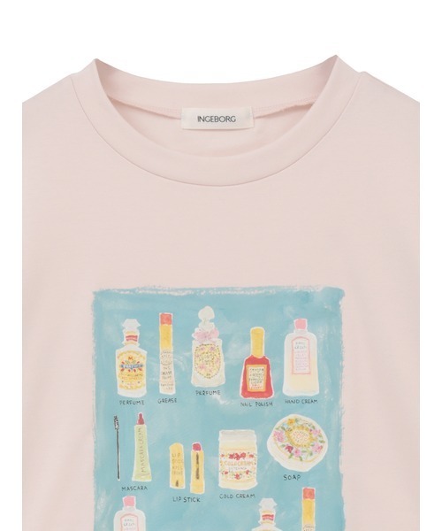 INGEBORG(インゲボルグ)の「コスメティックワンポイントpt.カットソー(Tシャツ/カットソー・レディース・ブルー/ベージュ/ホワイト/ピンク/ブラック・FREE)」の7枚目の写真
