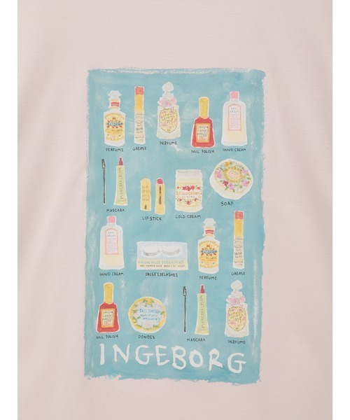 INGEBORG(インゲボルグ)の「コスメティックワンポイントpt.カットソー(Tシャツ/カットソー・レディース・ブルー/ベージュ/ホワイト/ピンク/ブラック・FREE)」の10枚目の写真