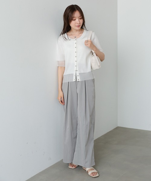 Bab(バブ)の「【サイズ展開あり】ボリュームワイドタックパンツ(その他パンツ・レディース・ブラック/ミント/グレー・S/M)」の22枚目の写真