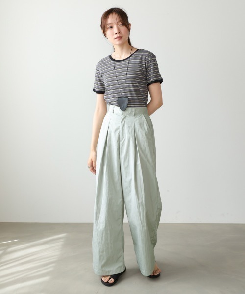 Bab(バブ)の「【サイズ展開あり】ボリュームワイドタックパンツ(その他パンツ・レディース・ブラック/ミント/グレー・S/M)」の8枚目の写真
