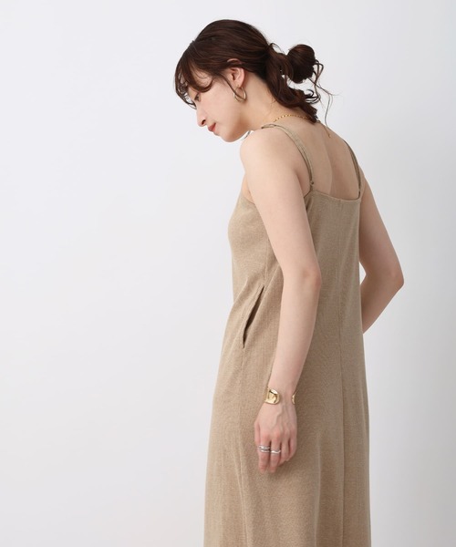 NOAHL(ノアル)の「【NOAHL】カップ付きリブキャミソールワンピース(ワンピース・レディース・ブラック/ベージュ/ブラウン・S/M/L)」の9枚目の写真