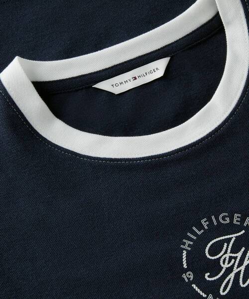TOMMY HILFIGER(トミーヒルフィガー)の「ラウンドロゴレギュラークルーネックショートスリーブTシャツ(Tシャツ/カットソー・レディース・レッド系その他6/マルチ/ネイビー・X-SMALL/XX-SMALL/SMALL)」の8枚目の写真