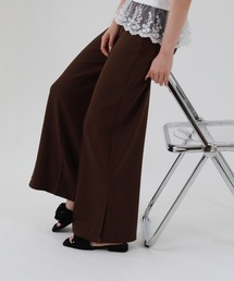 OMNES（オムネス）の「OMNES Another Edition T/PU スリット入 センタープレスワイドパンツ（スラックス）」