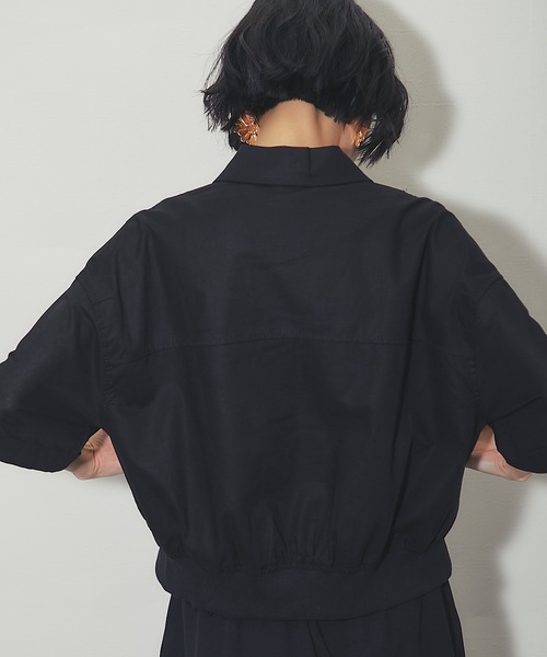 ANOTHER S(アナザーエス)の「ハーフスリーブ刺繍シャツ(シャツ/ブラウス・レディース・ホワイト/ブラック・FREE)」の21枚目の写真