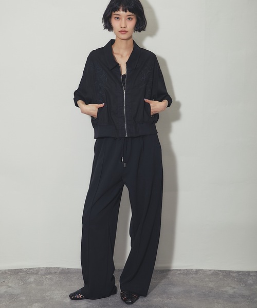 ANOTHER S(アナザーエス)の「ハーフスリーブ刺繍シャツ(シャツ/ブラウス・レディース・ホワイト/ブラック・FREE)」の20枚目の写真