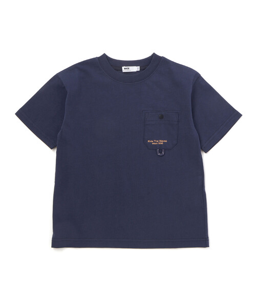 WASK(ワスク)の「【接触冷感】コードポケット カレッジロゴ BIG半袖Tシャツ(Tシャツ/カットソー・キッズ・ネイビー/ベージュ・130cm/150cm/140cm/160cm)」の8枚目の写真