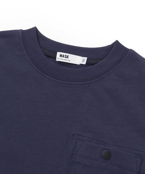 WASK(ワスク)の「【接触冷感】コードポケット カレッジロゴ BIG半袖Tシャツ(Tシャツ/カットソー・キッズ・ネイビー/ベージュ・130cm/150cm/140cm/160cm)」の10枚目の写真