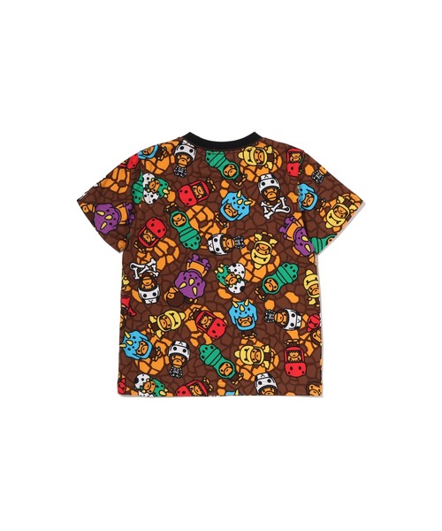 A BATHING APE(アベイシングエイプ)の「MILO MULTI DINOSAURS PATTERN TEE(Tシャツ/カットソー・キッズ・マルチ・100/130/110/140)」の2枚目の写真