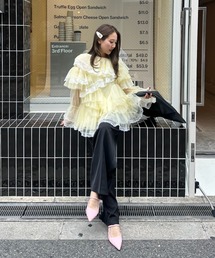 ラッフルチュールトップスアンドミニドレス / Ruffle Tulle Tops & Mini Dress
