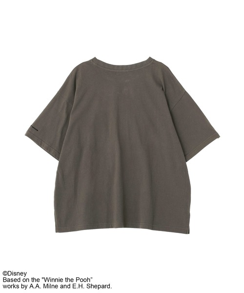 Green　Parks（グリーンパークス）の「Winnie the Pooh/フロッキーロゴTシャツ（Tシャツ/カットソー・レディース・チャコールグレー/ホワイト系その他・FREE）」の12枚目の写真