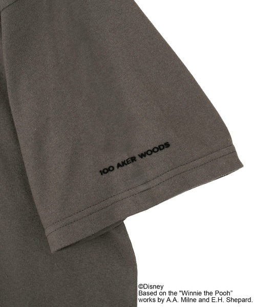 Green　Parks（グリーンパークス）の「Winnie the Pooh/フロッキーロゴTシャツ（Tシャツ/カットソー・レディース・チャコールグレー/ホワイト系その他・FREE）」の15枚目の写真