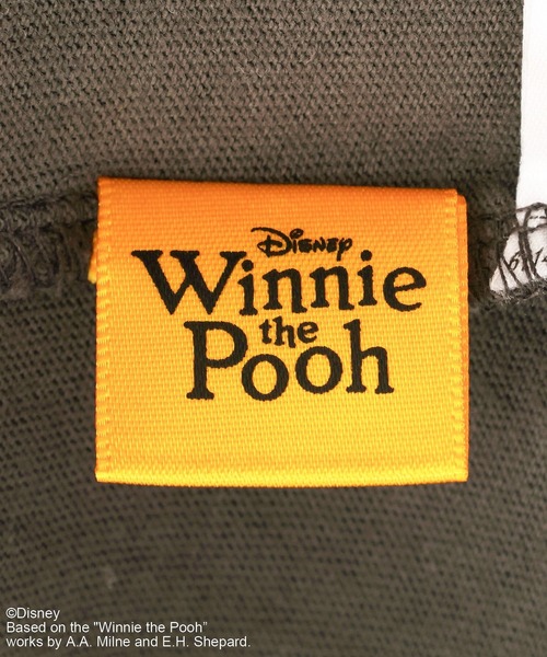 Green　Parks（グリーンパークス）の「Winnie the Pooh/フロッキーロゴTシャツ（Tシャツ/カットソー・レディース・チャコールグレー/ホワイト系その他・FREE）」の19枚目の写真