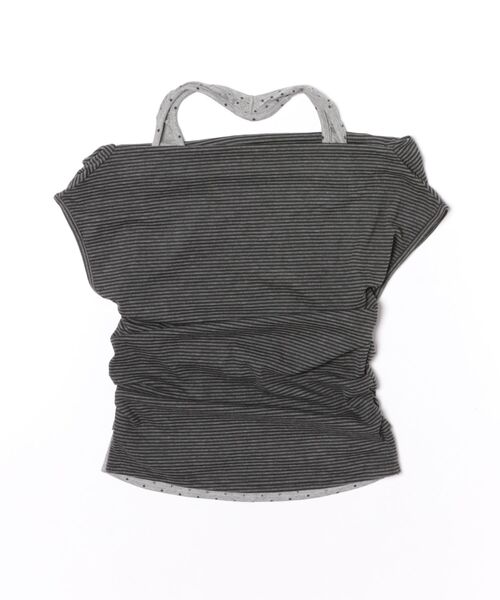 Chiina(チーナ)の「【Chiina】ホルターネックオフショルトップス(Tシャツ/カットソー・レディース・ライトブルーグレー/ブラック/ホワイト・FREE)」の14枚目の写真