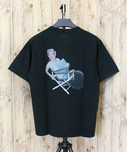 Schott（ショット）の「MARILYN MONROE PICTURE T-SHIRT（Tシャツ/カットソー・メンズ・ブラック・L/XL/XXL/M）」の3枚目の写真