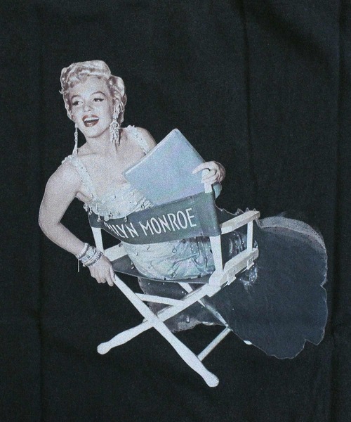 Schott（ショット）の「MARILYN MONROE PICTURE T-SHIRT（Tシャツ/カットソー・メンズ・ブラック・L/XL/XXL/M）」の10枚目の写真