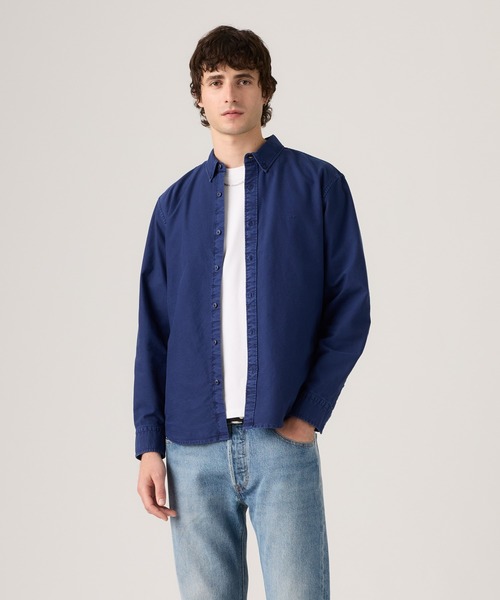 Levi's(リーバイス)の「Levi's/リーバイス オーセンティック ボタンダウンシャツ(シャツ/ブラウス・メンズ・ブルー・S/M/L/XL)」の2枚目の写真