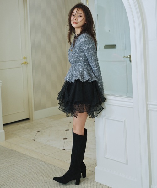 SNIDEL(スナイデル)の「ベーシックロングブーツ(ブーツ・レディース・ブラック/ブラウン/その他・S/M/L)」の7枚目の写真