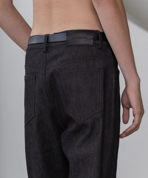 DECOROSO（デコローゾ）の「ノックス レギュラーストレートデニムパンツ [ノンフェードブラック]（デニムパンツ・メンズ・その他・LARGE/X-LARGE/MEDIUM/SMALL）」の5枚目の写真