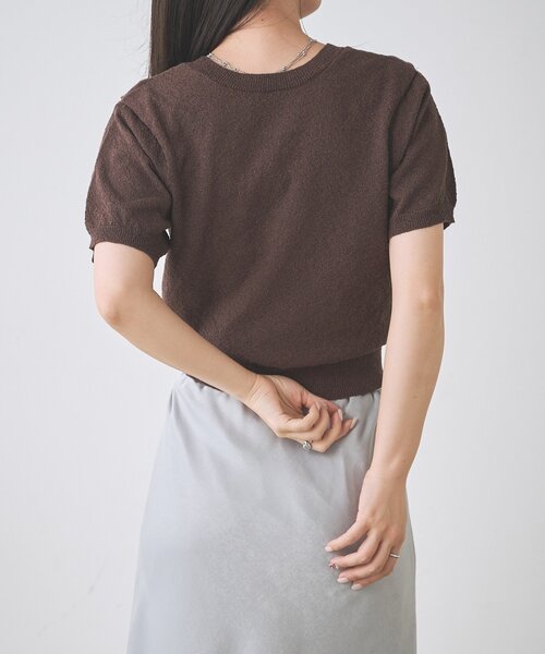 Kastane（カスタネ）の「【一部店舗限定】B ブークレショルダータックTEE（Tシャツ/カットソー・レディース・ネイビー/イエロー/アイボリー・FREE）」の9枚目の写真