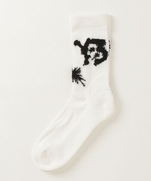 Y-3(ワイスリー)の「Y-3 CHITO GRAPHIC CREW SOCKS(ソックス/靴下・メンズ・ホワイト・SMALL/MEDIUM/LARGE)」の1枚目の写真