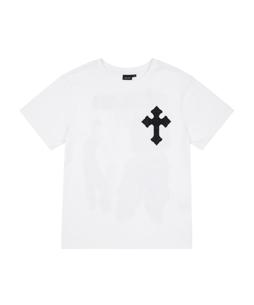 AAKAM（アーカム）の「ChaCha CROS2 Half Top (White)（Tシャツ/カットソー・レディース・その他・2/3）」の2枚目の写真