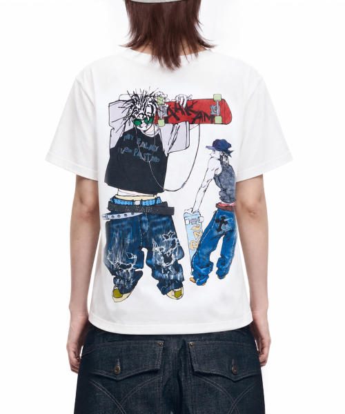 AAKAM（アーカム）の「ChaCha CROS2 Half Top (White)（Tシャツ/カットソー・レディース・その他・2/3）」の4枚目の写真