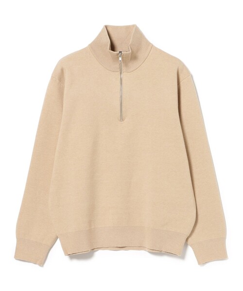 BEAMS HEART(ビームスハート)の「ダブルフェイス ハーフジップ ニット(ニット/セーター・メンズ・ベージュ/チャコールグレー・SMALL/LARGE/MEDIUM)」の8枚目の写真
