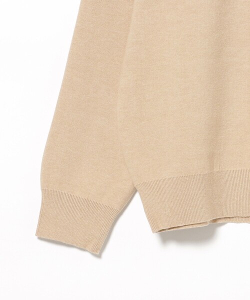 BEAMS HEART(ビームスハート)の「ダブルフェイス ハーフジップ ニット(ニット/セーター・メンズ・ベージュ/チャコールグレー・SMALL/LARGE/MEDIUM)」の10枚目の写真