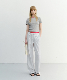 SUMMER WIDE JOGGER PANTS_UDPA6B225_LIGHT MELANGE GREY