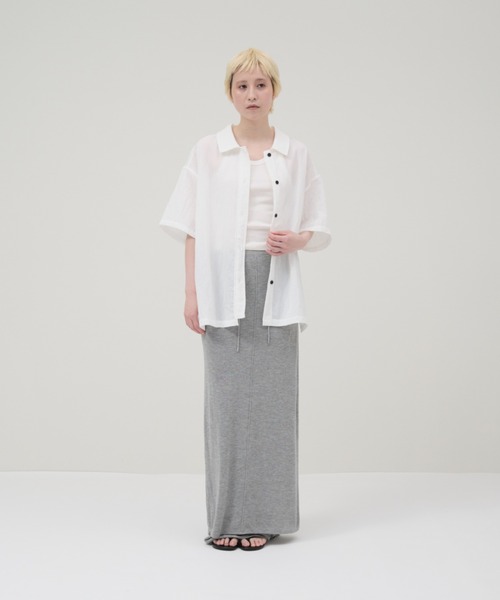 lit(リット)の「Nylon Half Sleeve Shirt(シャツ/ブラウス・レディース・オフホワイト/チャコールグレー・FREE)」の22枚目の写真